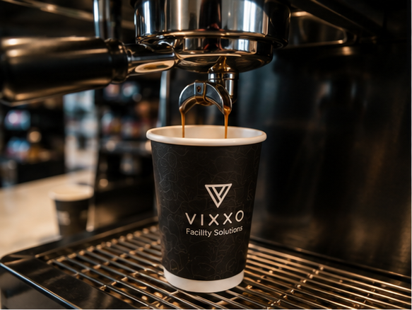 coffee shop with barista using coffee equipment