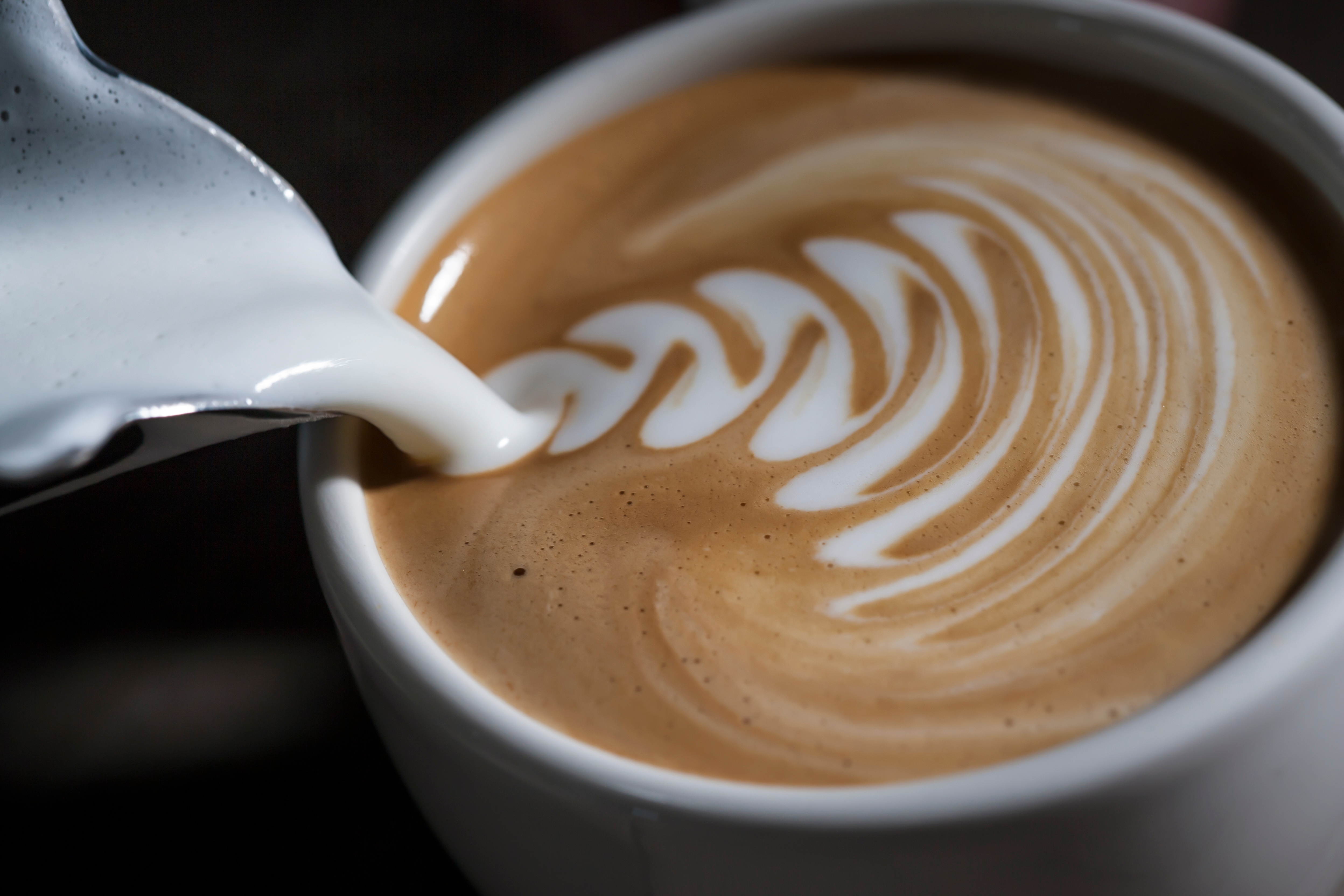 coffee shop with barista using coffee equipment